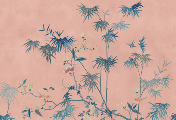 Sandberg pilttapeet Bamboo Grove, Pink S10422