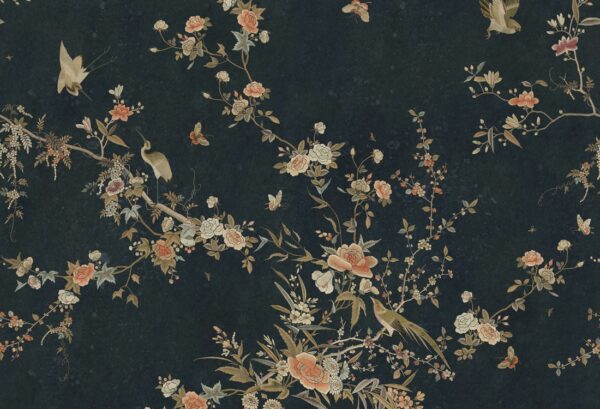 Sandberg pilttapeet Bloom, Midnight Blue S10428
