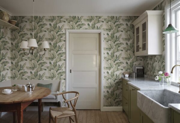 Sandberg tapeet Tom, Garden Green S10433