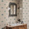 Sandberg tapeet Milo, Misty Blue S10437