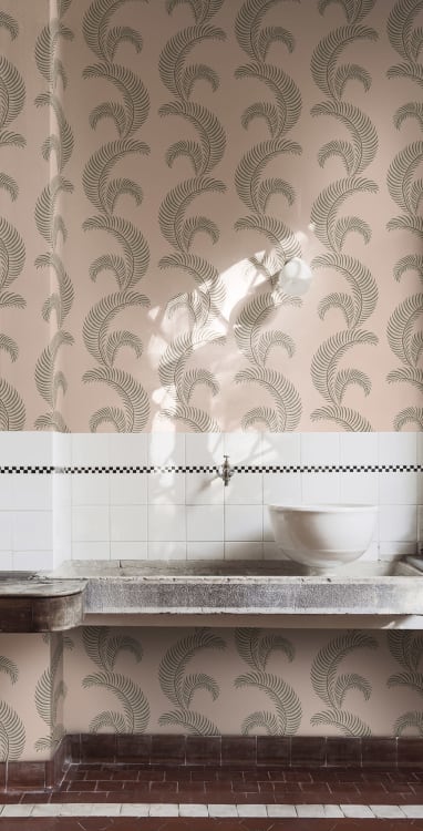 Sandberg tapeet Jasmine, Pink S10441