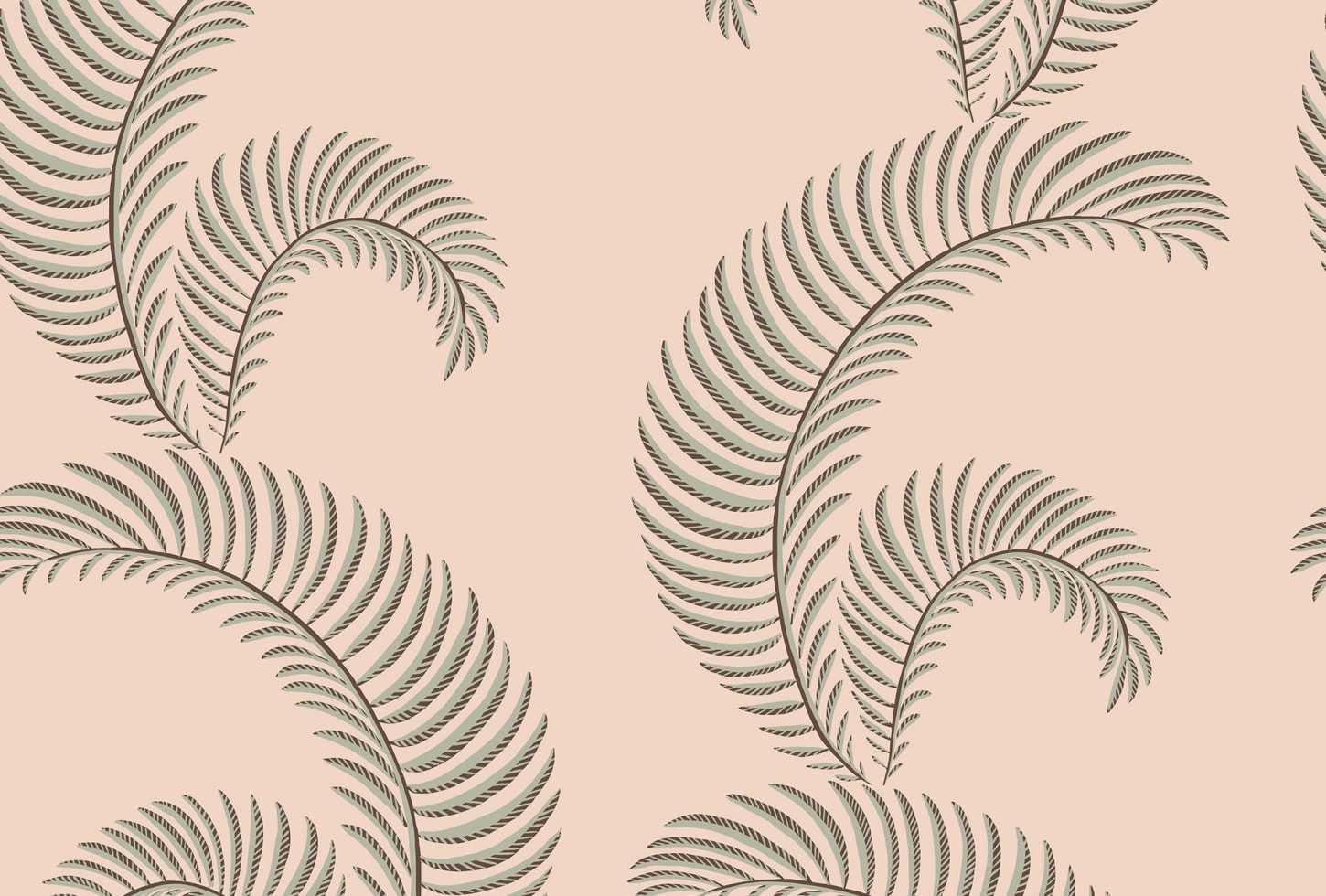 Sandberg tapeet Jasmine, Pink S10441