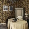Sandberg tapeet Jasmine, Charcoal S10442