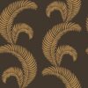 Sandberg tapeet Jasmine, Charcoal S10442