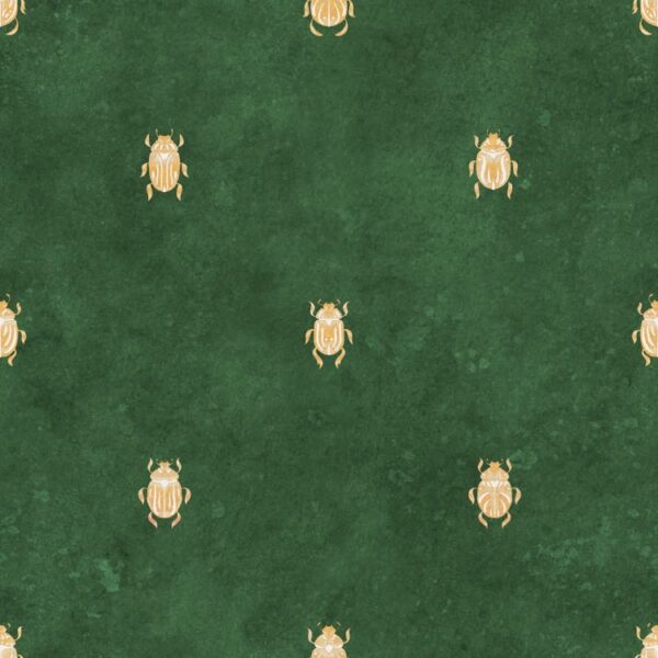 Sandberg tapeet Audrey, Dark Green S10451