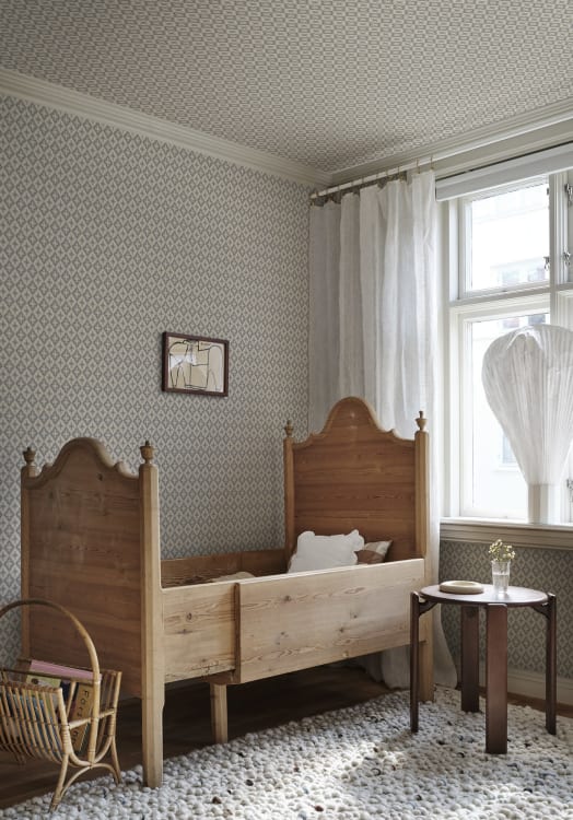 Sandberg tapeet Edvin, Indigo Blue S10456