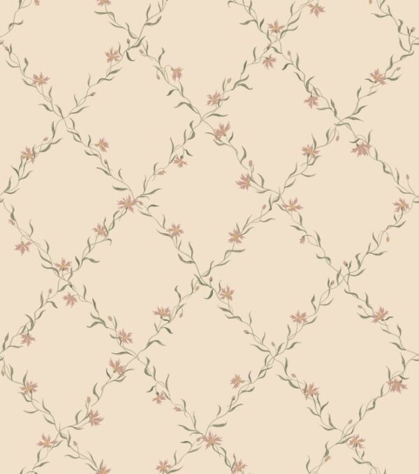 Sandberg tapeet Ewa, Dusty Pink S10458