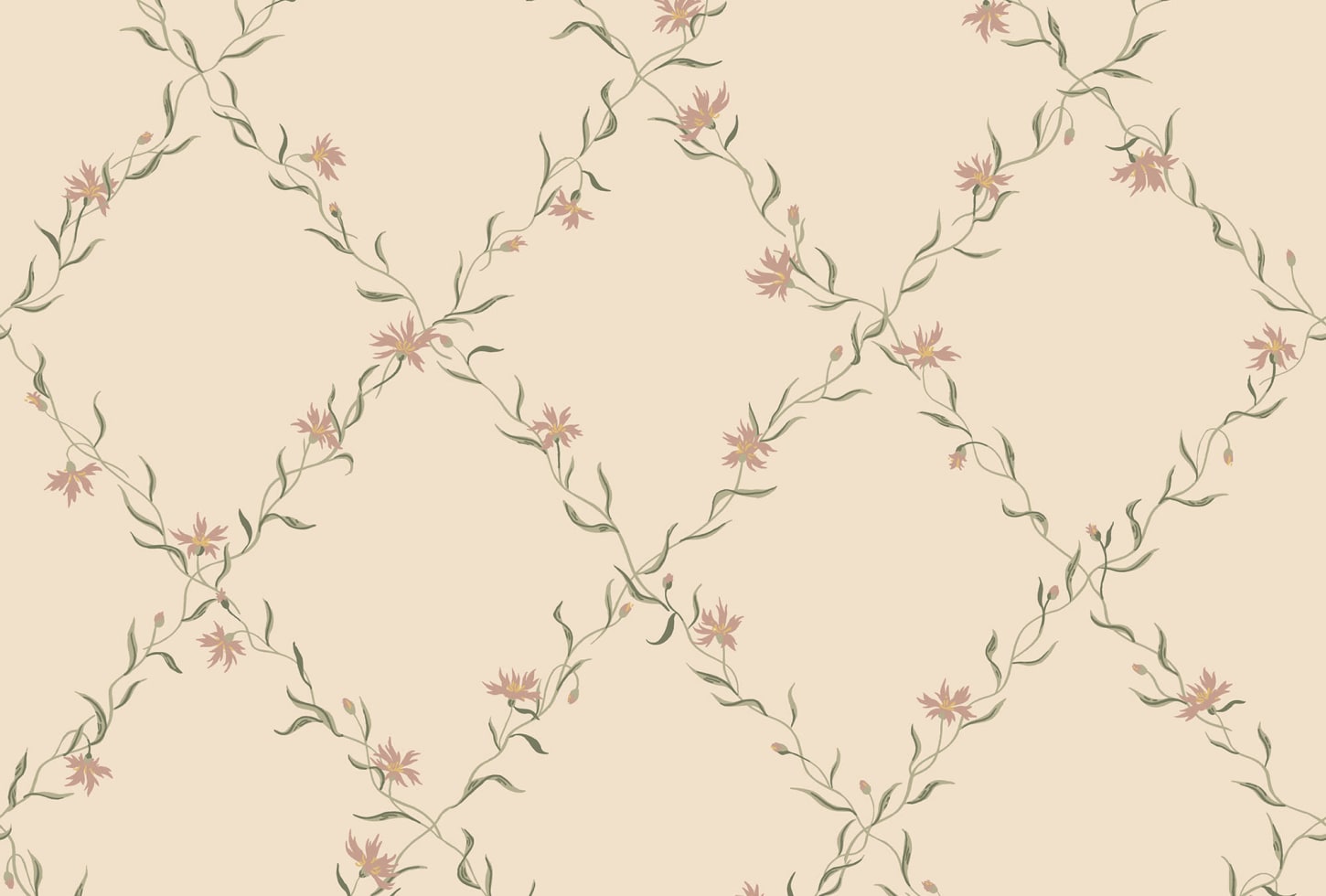 Sandberg tapeet Ewa, Dusty Pink S10458