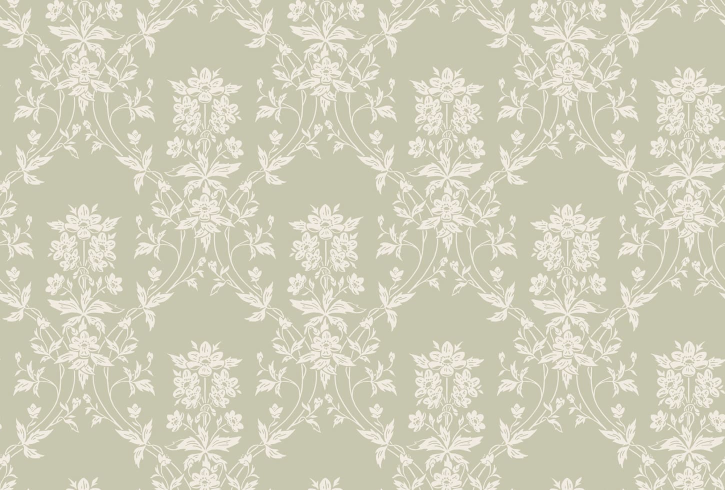 Sandberg tapeet Alva, Spring Green S10460