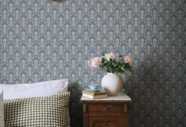 Sandberg tapeet Alva, Indigo Blue S10461