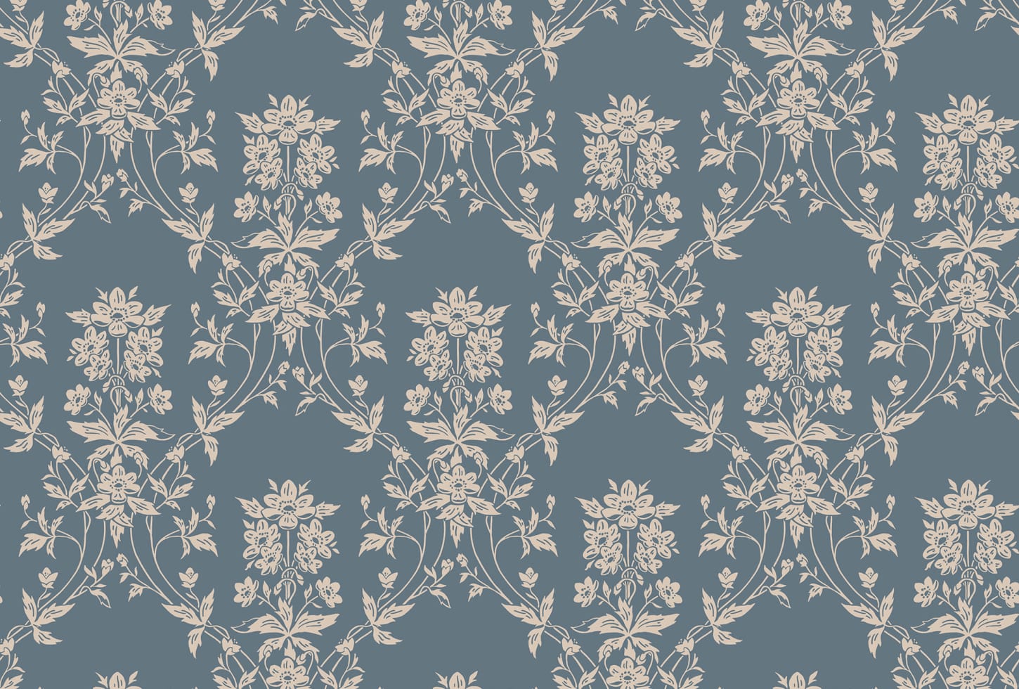Sandberg tapeet Alva, Indigo Blue S10461