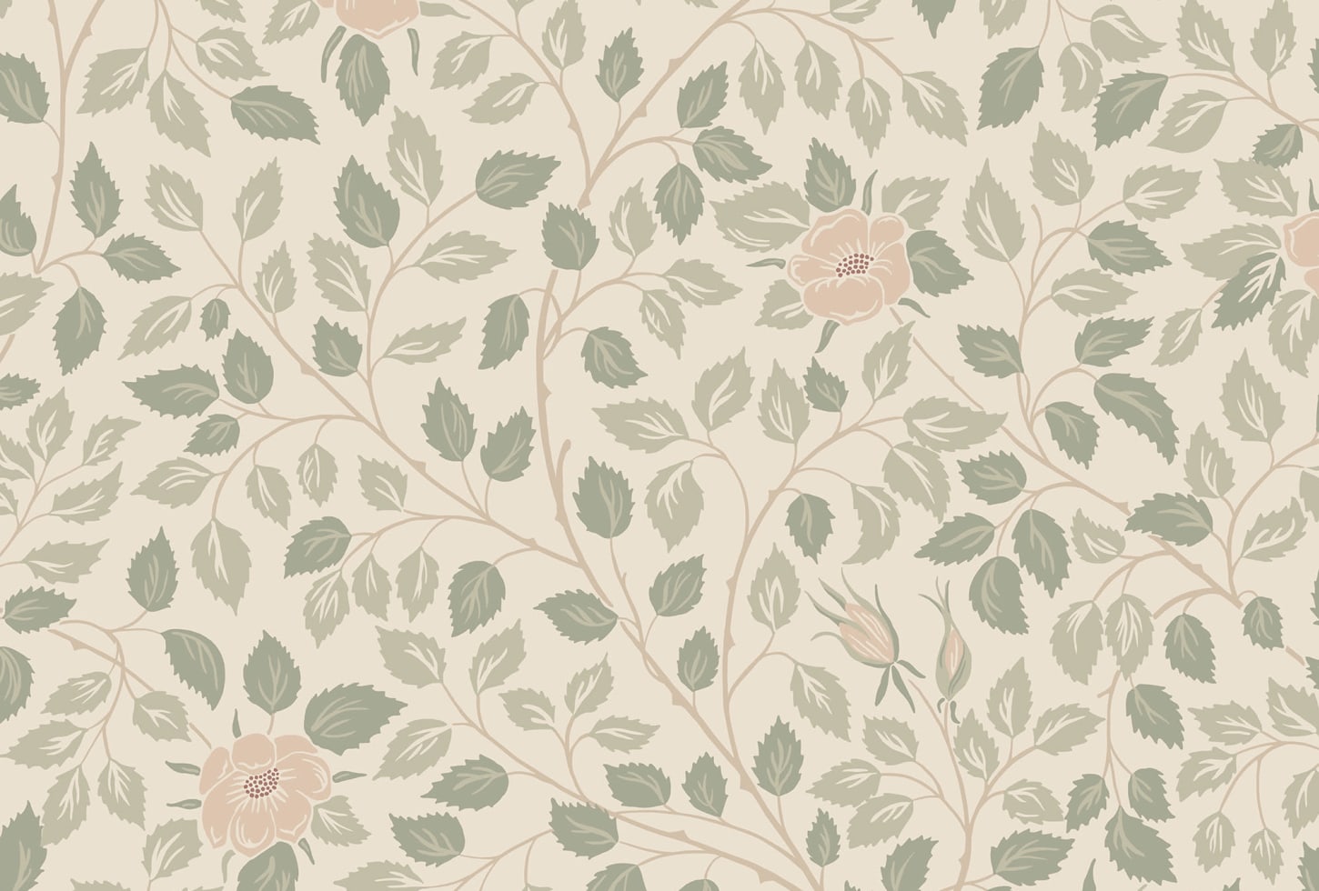 Sandberg tapeet Solliden, Spring Green S10462