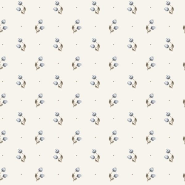 Sandberg tapeet Siv, Misty Blue S10469