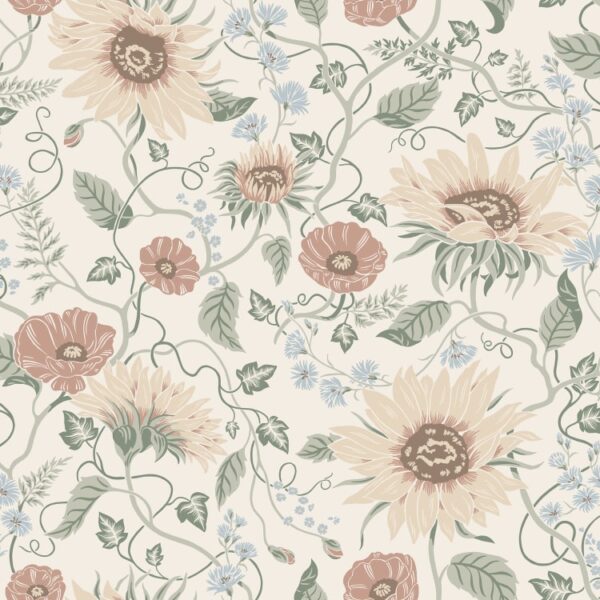 Sandberg tapeet Solveig, Colorful S10478