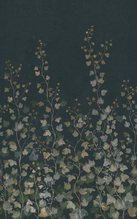 Sandberg pilttapeet Ivy, Midnight Blue S10486