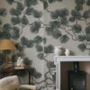 Sandberg pilttapeet Pine Mural, Green S10488