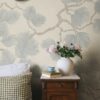 Sandberg pilttapeet Pine Mural, Misty Blue S10489