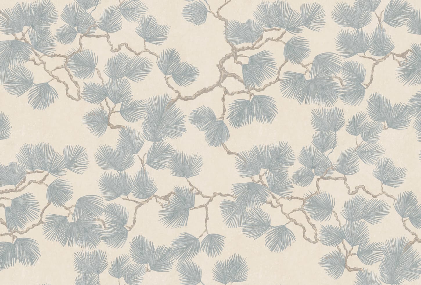 Sandberg pilttapeet Pine Mural, Misty Blue S10489