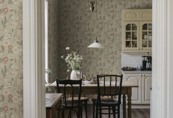 Sandberg tapeet Ulla, Garden Green S10499