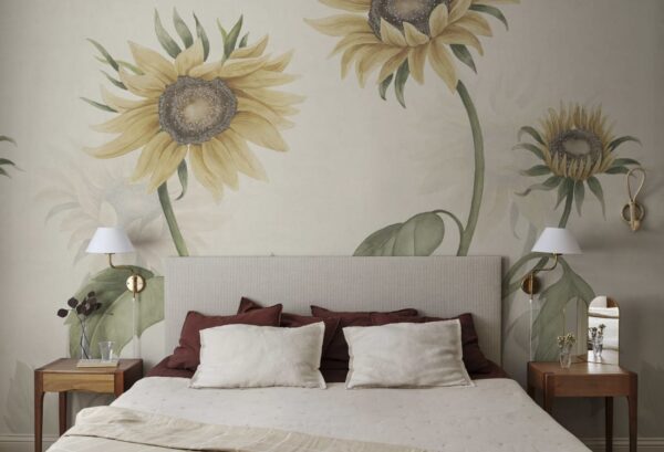 Sandberg pilttapeet Sunflowers, Yellow S10527