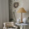 Sandberg pilttapeet Sunflowers, White S10529