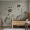 Sandberg pilttapeet Sunflowers, White S10529