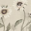 Sandberg pilttapeet Sunflowers, White S10529