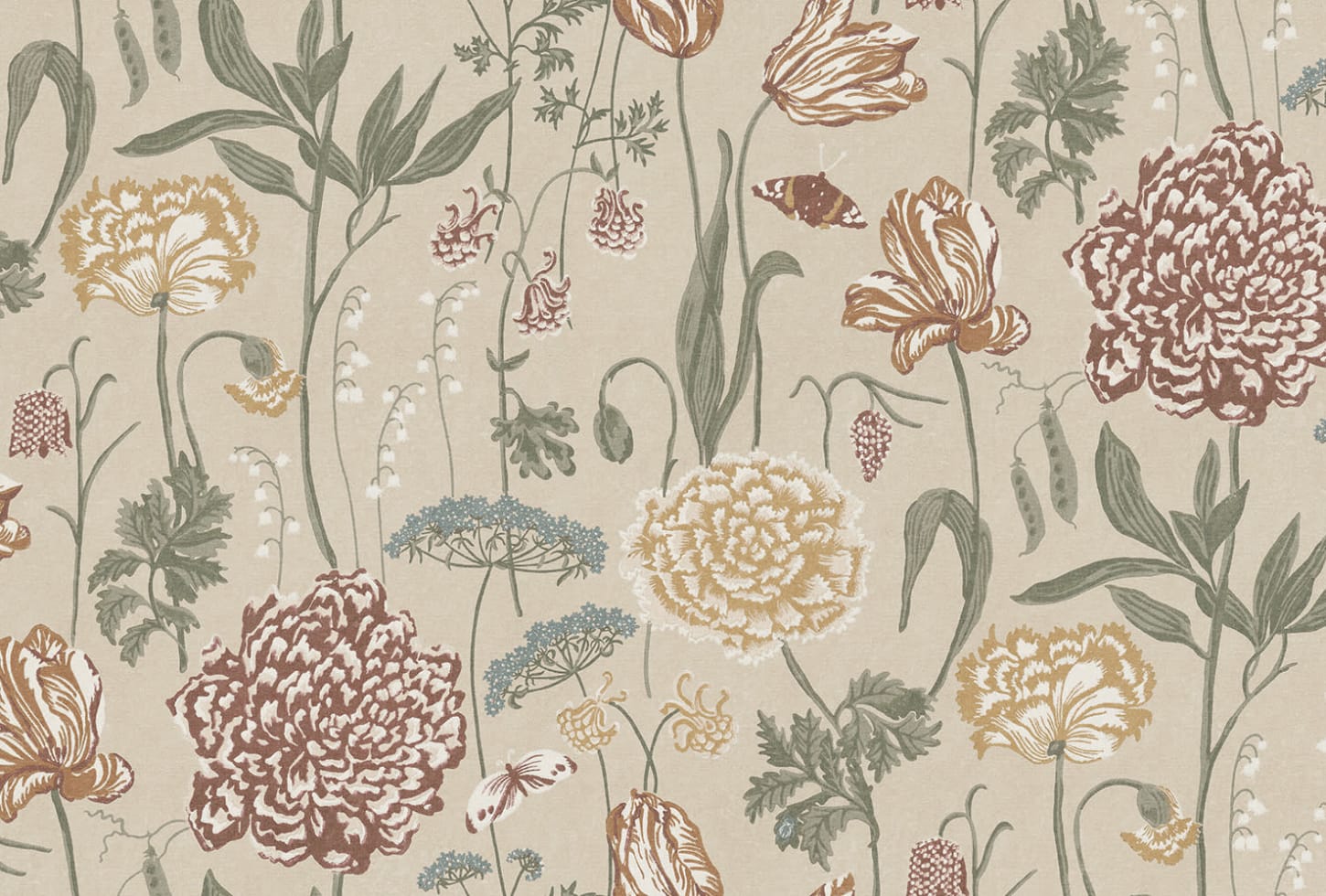 Sandberg pilttapeet Aurelie Mural, Sand S10533