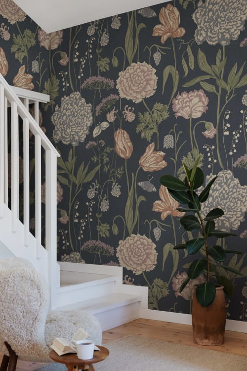 Sandberg pilttapeet Aurelie Mural, Dark Blue S10534