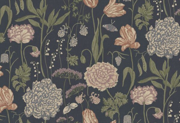 Sandberg pilttapeet Aurelie Mural, Dark Blue S10534