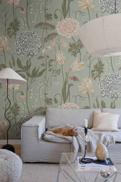 Sandberg pilttapeet Aurelie Mural, Light Blue S10535