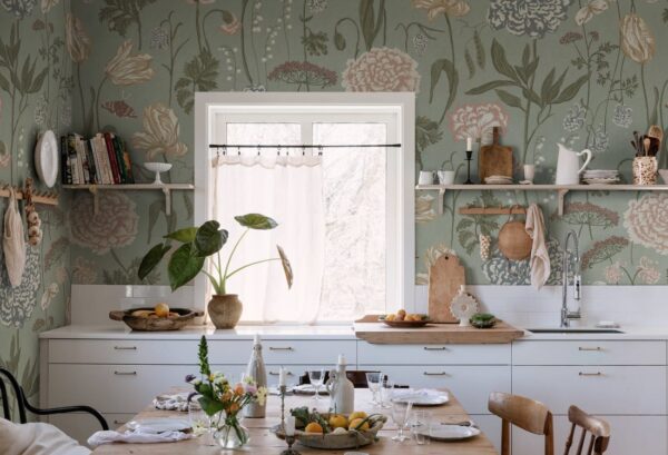 Sandberg pilttapeet Aurelie Mural, Light Blue S10535