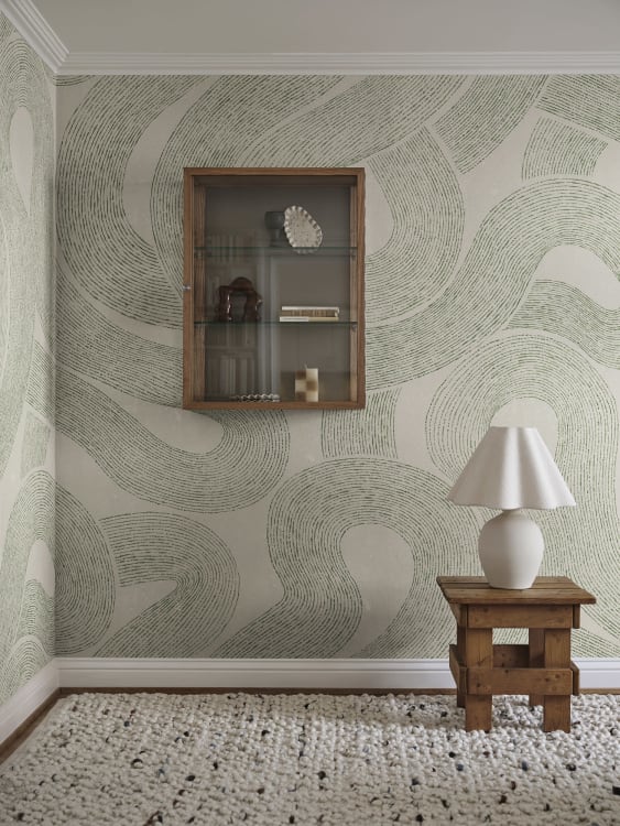 Sandberg pilttapeet Zen Mural, Green S10548