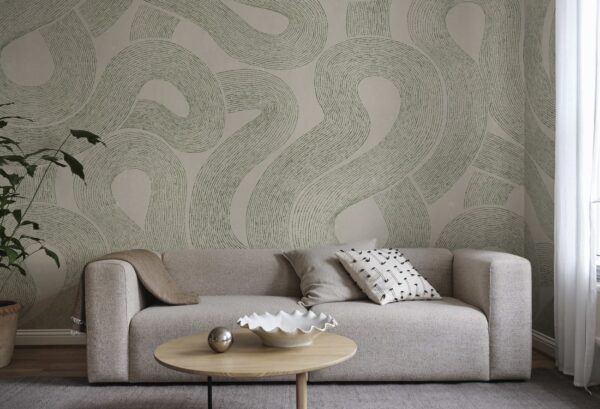 Sandberg pilttapeet Zen Mural, Green S10548