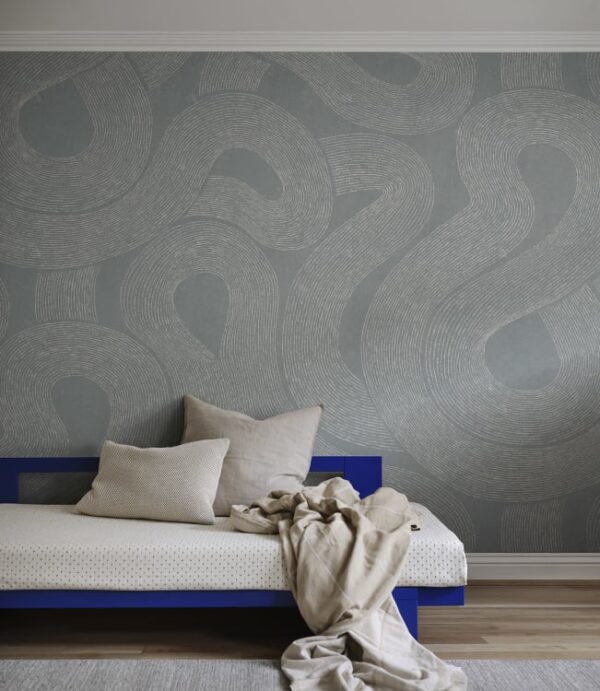 Sandberg pilttapeet Zen Mural, Misty Blue S10549