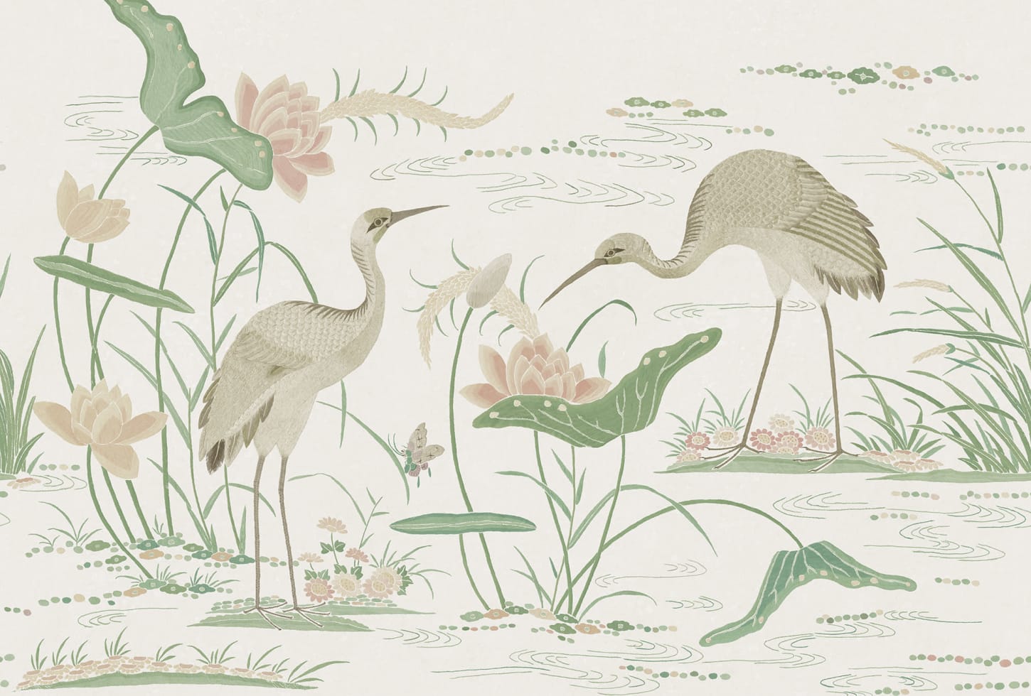 Sandberg pilttapeet Seabirds, Green S10550