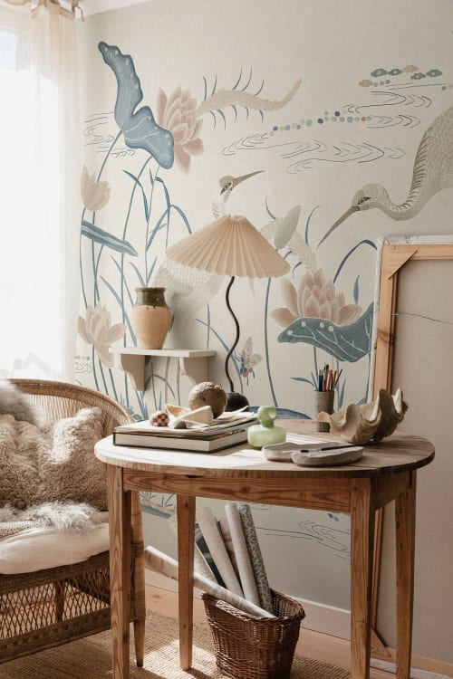 Sandberg pilttapeet Seabirds, Misty Blue S10551