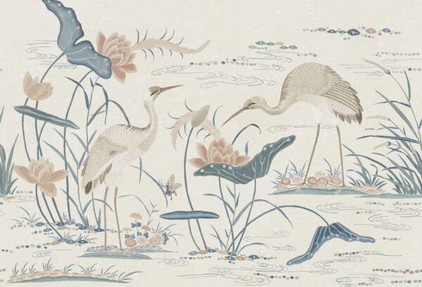 Sandberg pilttapeet Seabirds, Misty Blue S10551