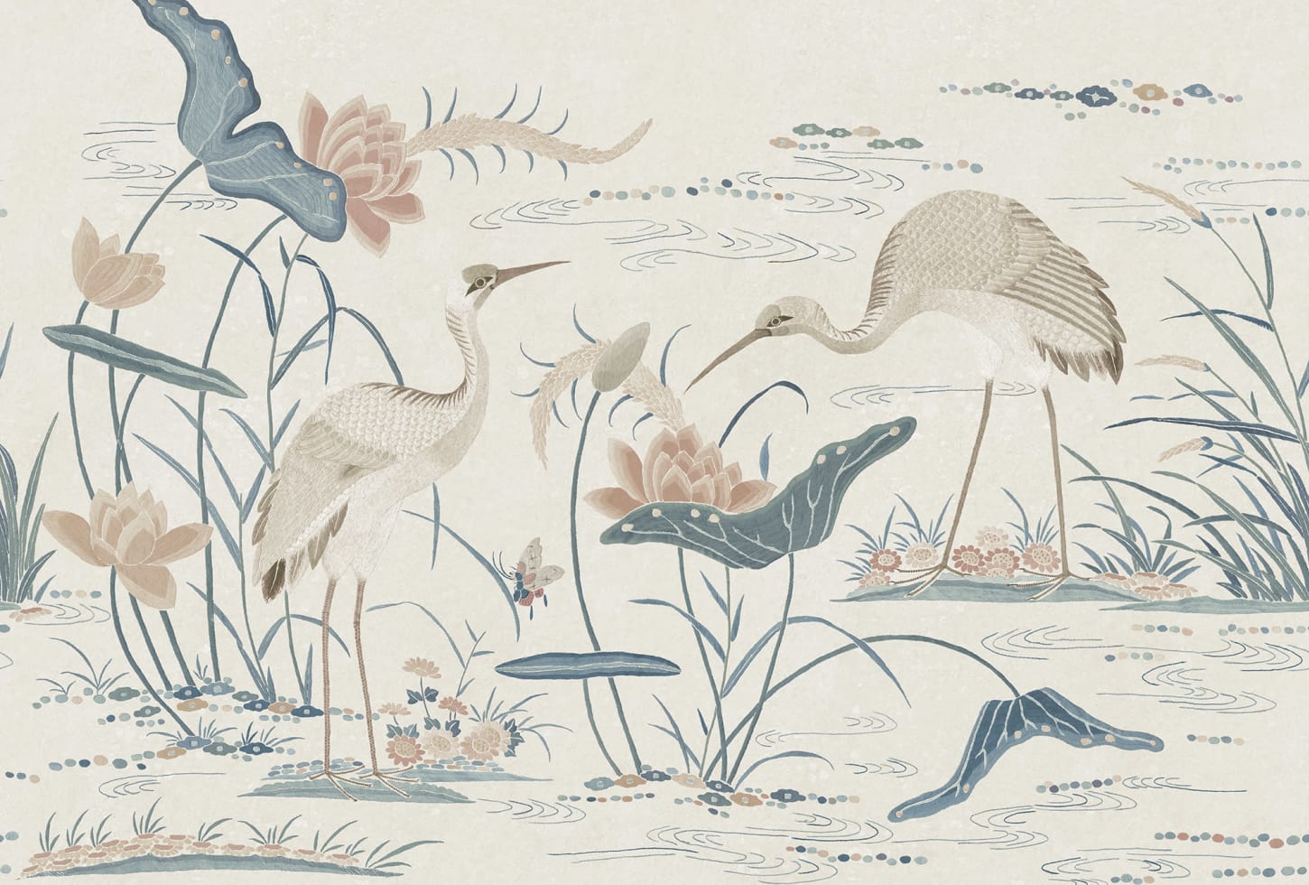 Sandberg pilttapeet Seabirds, Misty Blue S10551