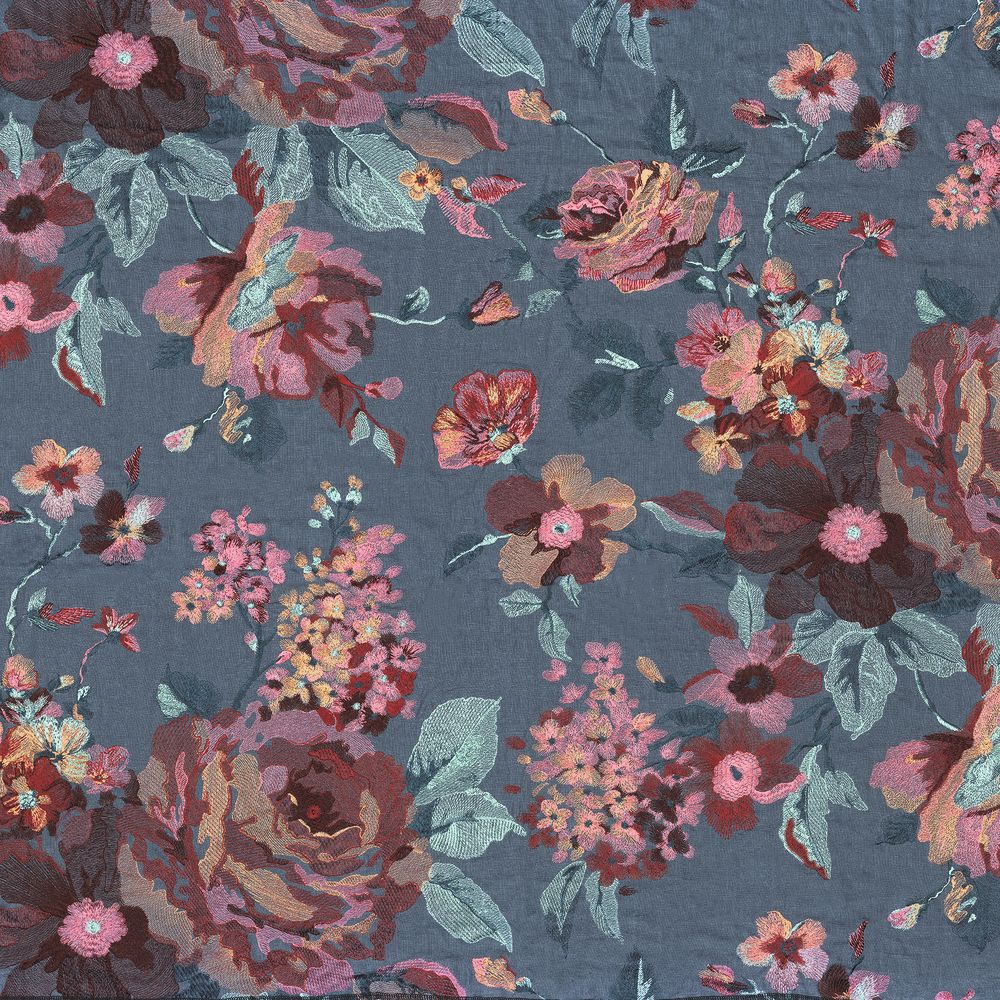 Casamance kangas Marlowe Lie De Vin / Celadon