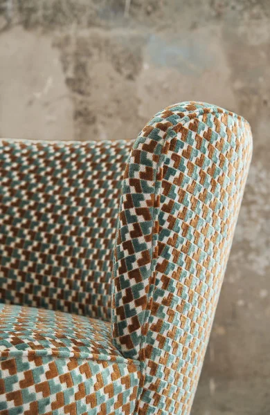 Casamance kangas Baker Street Gris / Noir De Lune