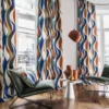 Casamance kangas Ritournelle Ocre / Vert Imperial