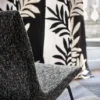 Casamance kangas Sophora Blanc / Noir De Lune