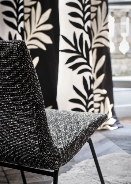 Casamance kangas Sophora Blanc / Noir De Lune