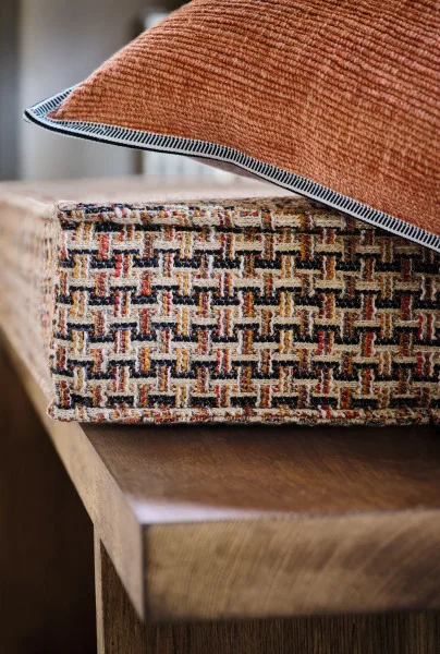 Casamance kangas Effigie Multico Ocre / Orange