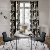 Casamance kangas Sophora Blanc / Noir De Lune