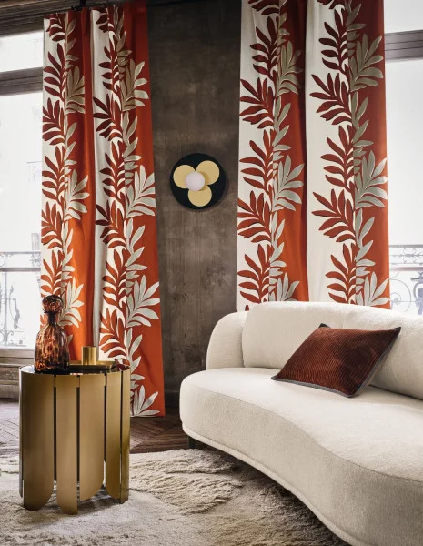 Casamance kangas Sophora Beige / Orange
