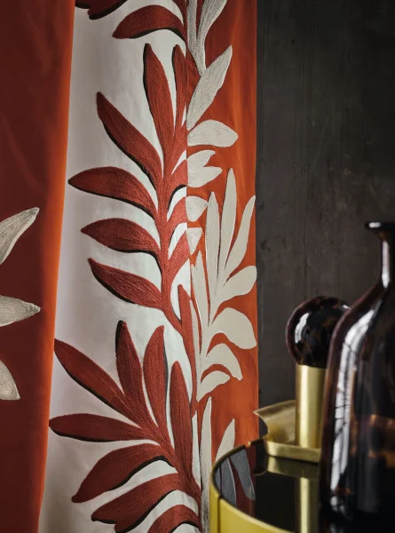 Casamance kangas Sophora Beige / Orange