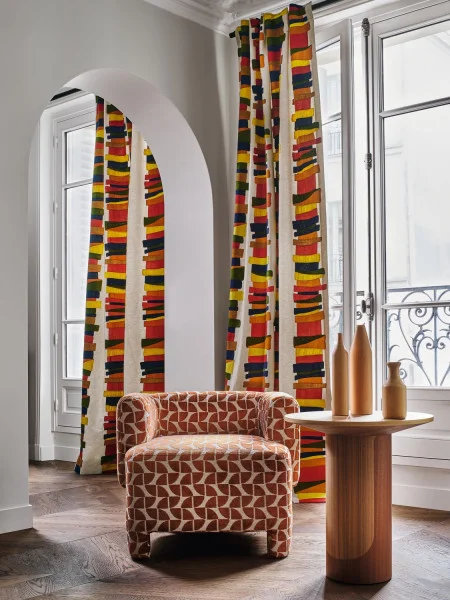 Casamance kangas Oca Noir De Lune