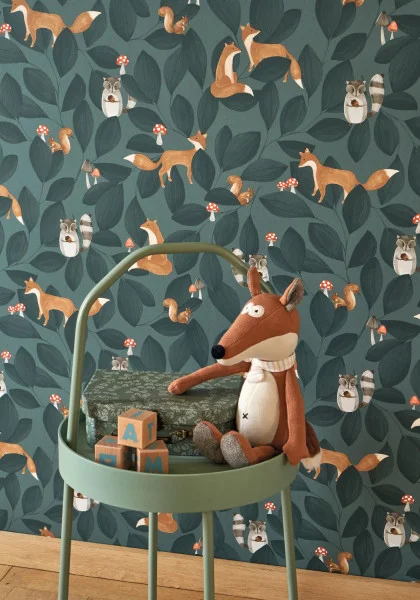 136517 Casadeco tapeet Woodland Animals